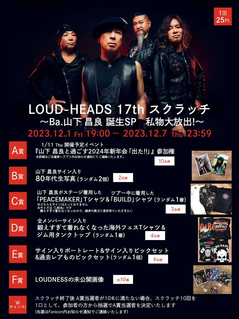LOUD-HEADS限定スクラッチ 第17弾開催